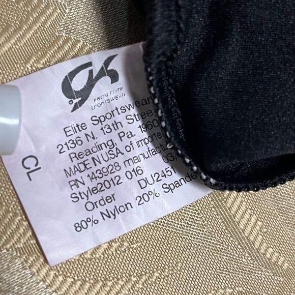 GK Elite Leotard Breast Cancer Awareness Sz Large CL - Picture 3 of 3